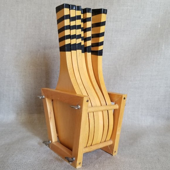 Vintage Tennis Rackets Coasters Set - Picture 3 of 7